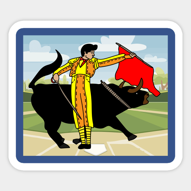 Arena Bullfight Torero Bull Sticker by flofin